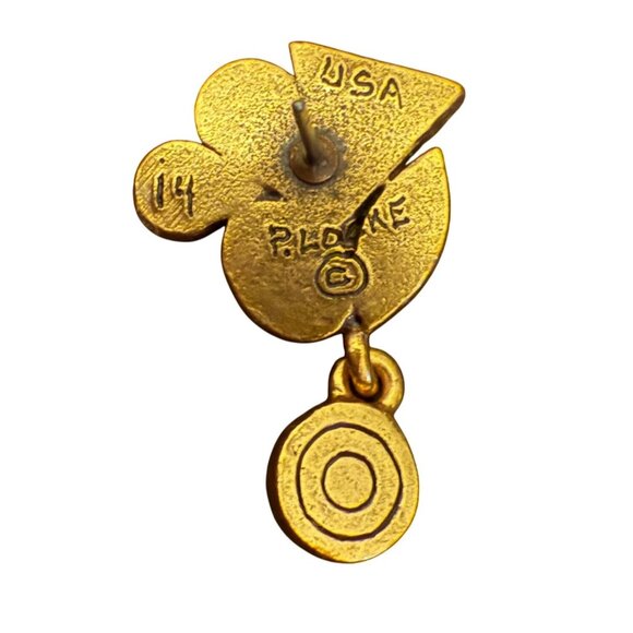 Rare Patricia Locke Colorful Geometric Gold-Tone Earrings Crystals 2014 - Picture 2 of 2